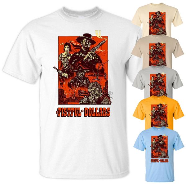 

горсть доллар клинт иствуд стендовых white всех размеров s 5xl балахон дизайнеры футболка толстовка