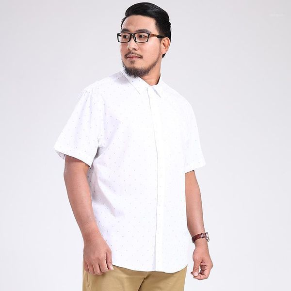 

smart casual fashion solid plain fitted men shirt polka dot fashion dress shirt short sleeve summer camisa masculina1, White;black