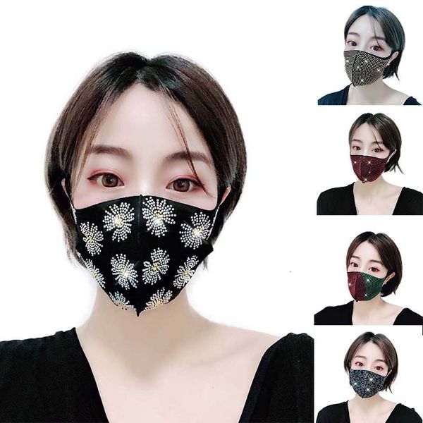 

flash diamond water diamond celebrity face mask fashionista nightclub party customized spot female custom wholesale face masks
