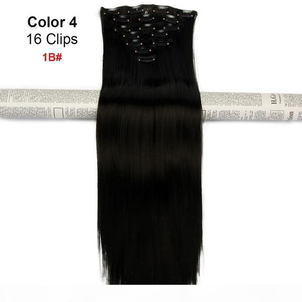 

clip in human hair extensions brazilian virgin hair 70-160g different color clip in brazilian hair extensions, Black