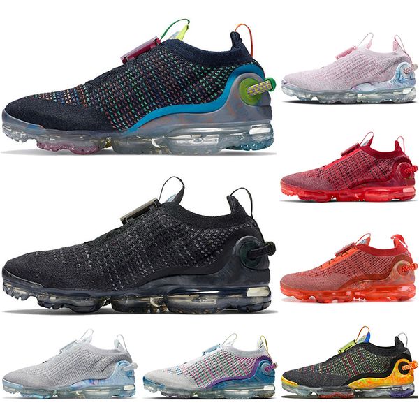 

wholesale women and men fk running shoes 2021 pure platinum team red dark grey deep royal blue mens trainers sports sneakers size 36-45