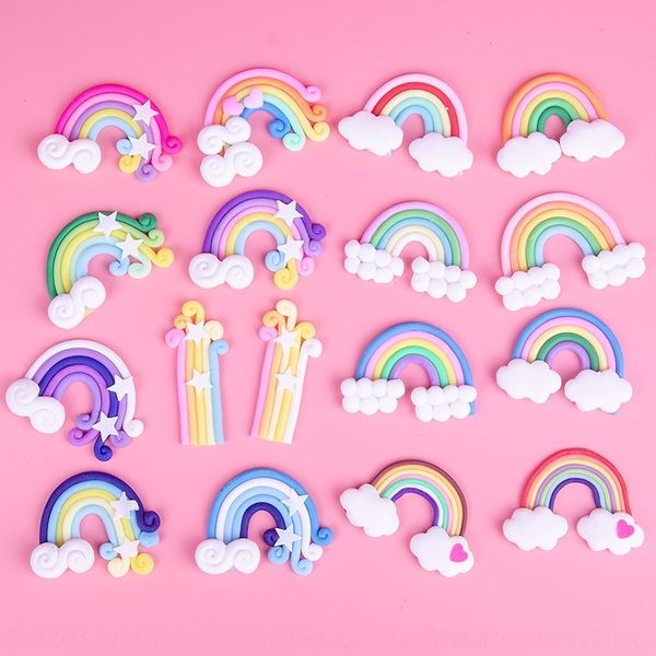 

t6ip9 baking accessory ornaments decorative cake children's animal soft pottery cake plug-in rainbow decorative accessories rryrg