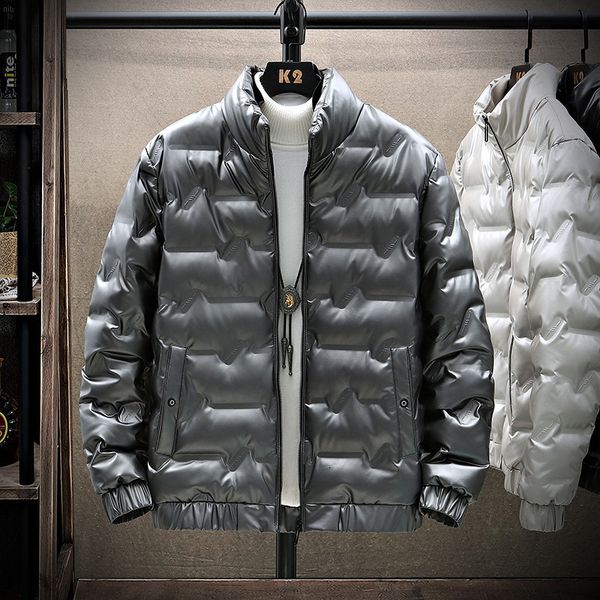 

2020 short hooded winter coat fashion warm leisure trend men's down jacket, Black