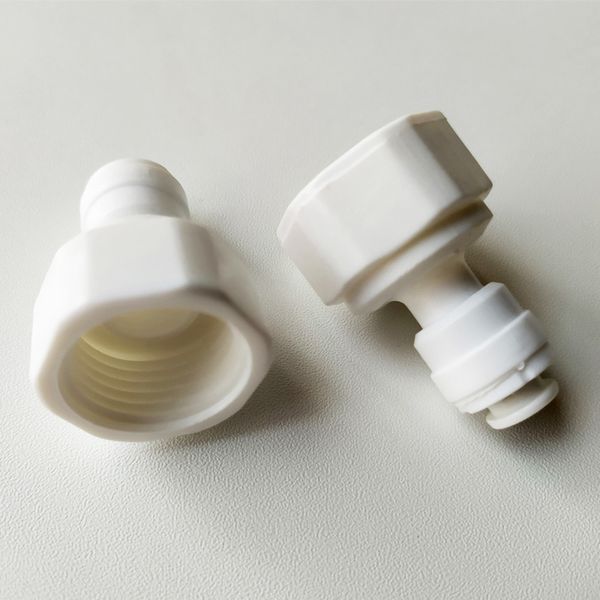 

connector for the 1/4 inch water hose and 1/2 inch female thread for the pump ing