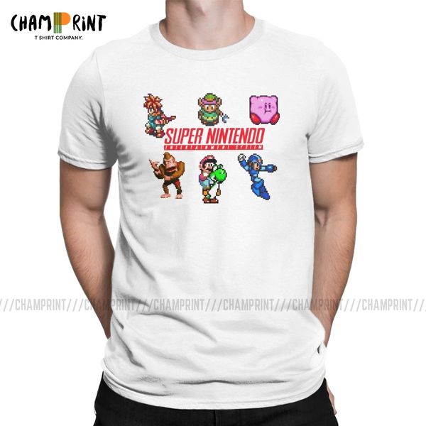 

sport kirby nostalgia childhood act game t shirt men's cotton funny t-shirts crewneck tees short sleeve gift
