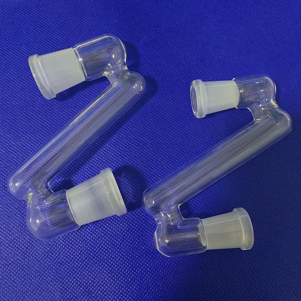 Glas-Drop-Down-Adapter für Wasserpfeife, Bong, 14 mm, 18 mm, Buchse auf Buchse, Wasserpfeife, Bohrinsel, Dab
