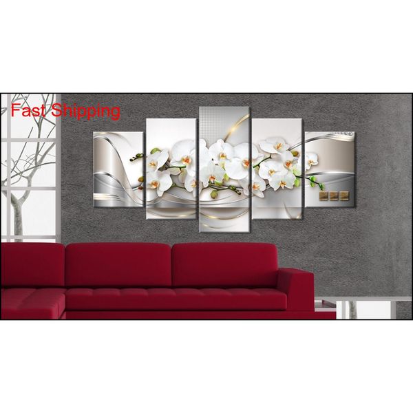 

modern prints orchid flowers oil painting on canvas art flowers wall pictures for living ro qylbpz hairclippersshop