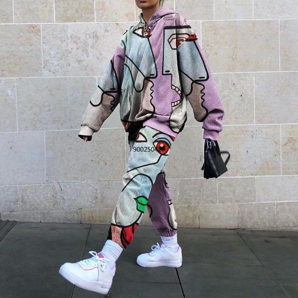 

dashiki african sets for women 2020 autumn winter hooded 2 two piece women's set fitness elastic set female outfits ladies1, Red