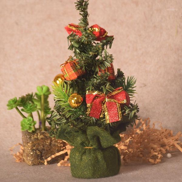 

christmas decorations 20 cm tree year deskdecor ornaments merry for dinner decoration small pine1