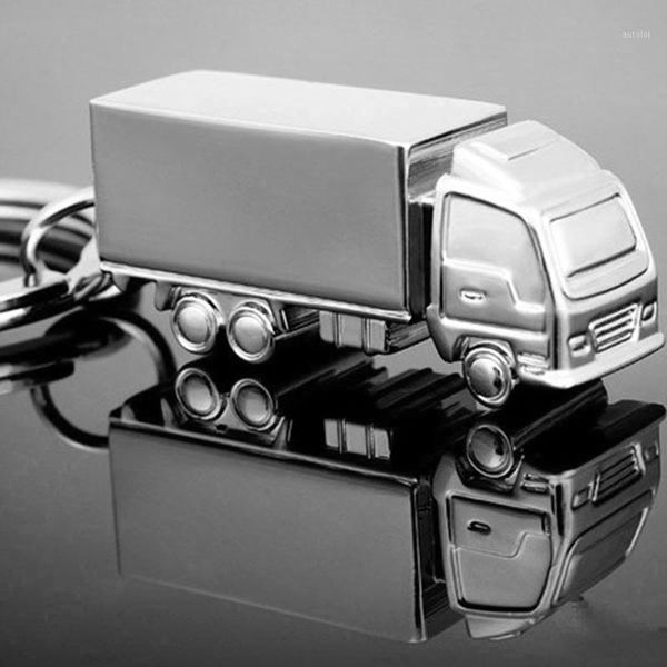 

original new metal truck keychain for men zinc alloy key chain male jewelry bag car trinket party gift promotion souvenirs1, Silver