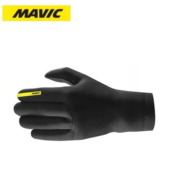 

mavic mtb bicycle brand new durable material unique design men winter cycling full finger gloves, Blue;gray