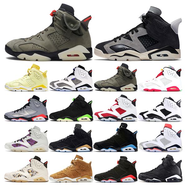 

outdoor sports shoes 6s basketball shoes mens trainer sail black infrared brown black cat hare sneakers fashion athletic