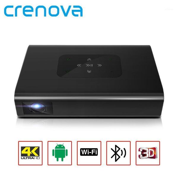 

projectors crenova dlp mini portable projector x5 4k android wifi 3d 10500mah battery 300inch 1080p video smart tv laser beamer1