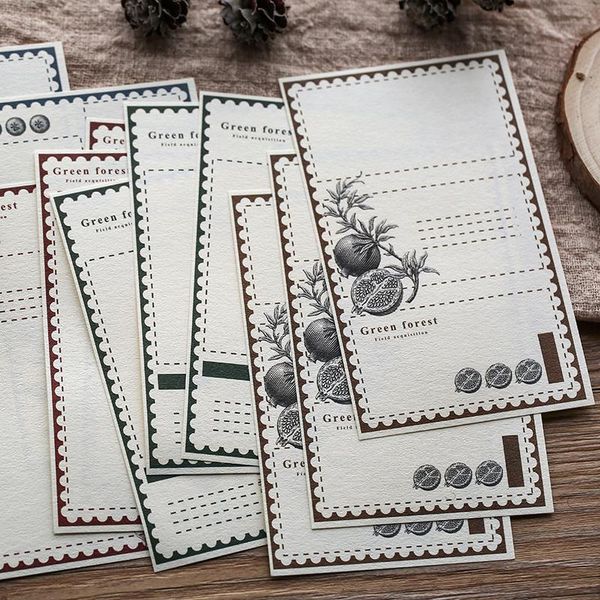 

12шт пакет ретро блокнот примечание планировщик полупрозрачный notepaper для diary канцелярские товары канцелярские товары студент подарки 1