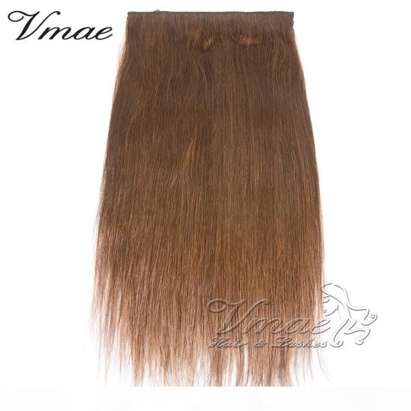 

vmae straight halo hair flip in human hair extensions #2 #4 #12 #613 fish line 140g 12-26 inch remy virgin hair, Black