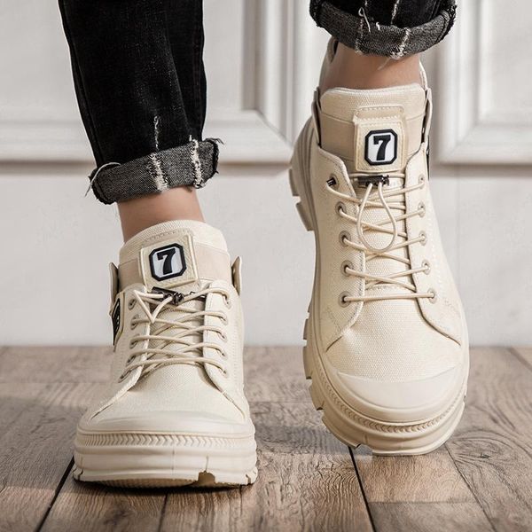 

mens boots sneaker shoe 2020 sapatos zapatos boty western de informales fashion leather mens casuales work man home slip sport, Black
