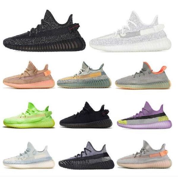 

kanye running shoes israfil abez cinder tail light earth asriel oreo static reflective mens womens trainers sneakers size 36-48 shoe
