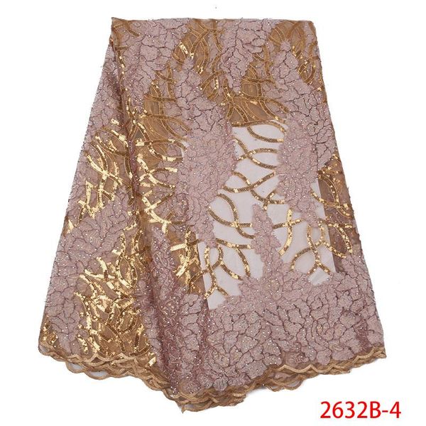 

ribbon luxury gold sequins lace fabrics french fabric with stones african tulle mesh for wedding party apw2632b, Pink;blue