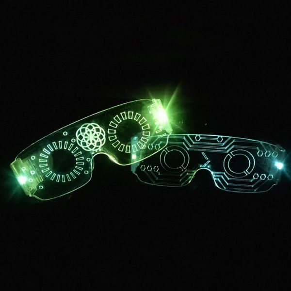 

led glasses luminous glasses flashing light wire glow glass halloween glowing halloween party costumes decor hallowen