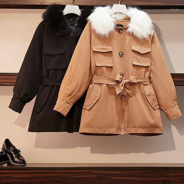 

new fashion thickened big collar cotton clothes short fashion for women1, Black