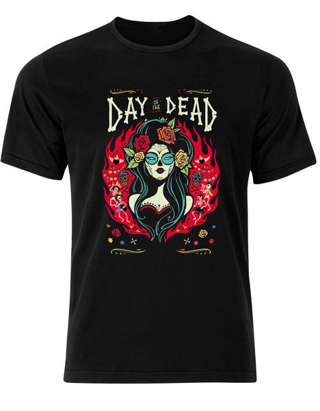 

new short awesome mexican day of the dead vibrant poster mens tee shirt ai22 short tee summer tee shirt sport hooded sweatshirt hoodie