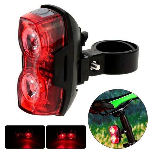 

bike bicycle light rechargeable led taillight usb rear tail safety warning cycling light portable flash super bright