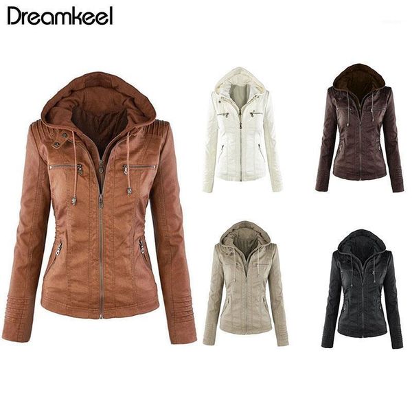 

winter faux leather jacket women casual basic coats plus size 7xl ladies basic jackets waterproof windproof coats women 2020 y1, Black;brown