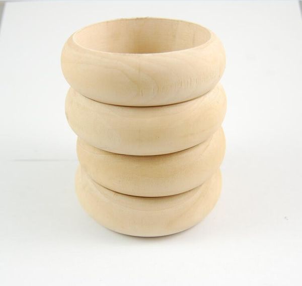 

natural wood color embryo wooden bangle bracelet wood jewelry accessories kids wooden loose parts embryo bangle jllzvi xjfshop, Silver