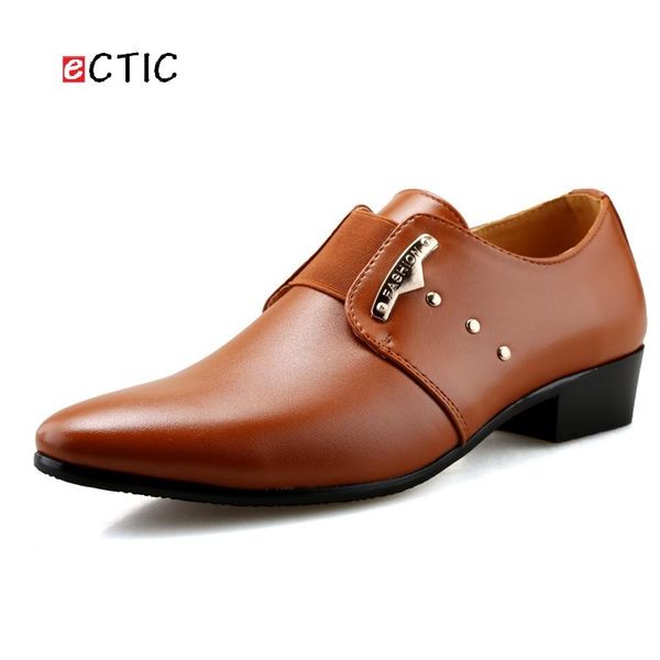 

dress shoes ectic men's oxford business soft casual breathable smart flats office leather platform shoe wedding, Black