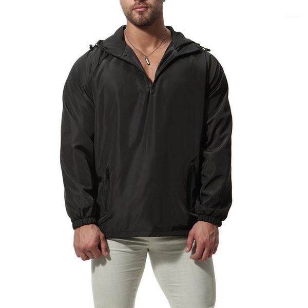 

new strong men windbreaker fashion jacket jaqueta masculina long sleeves hooded bomber jacket dropshipping coat big size1, Black;brown