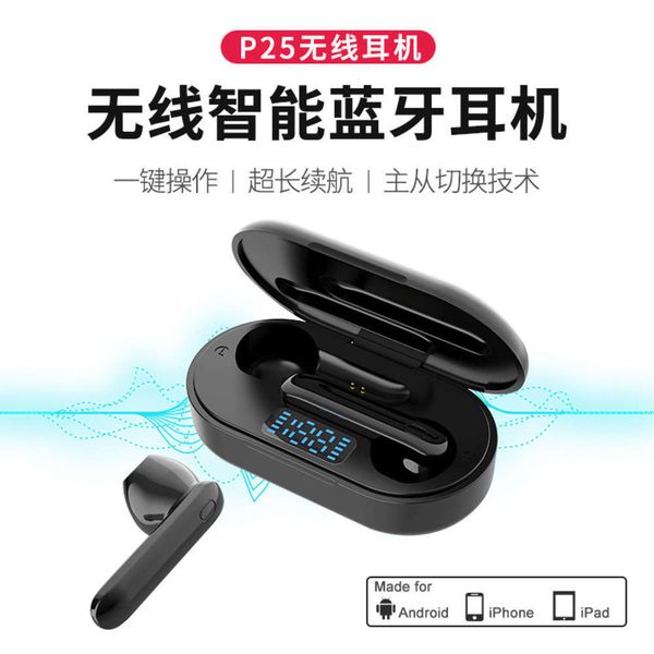 

5.0 p25 in tws digital wirels ear bluetooth headset