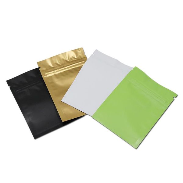 

7x10cm (2.75\"x 3.93\") 200pcs/lot 8 colors zip lock aluminum foil package bag mylar self seal zipper food gifts storage bbyrjv