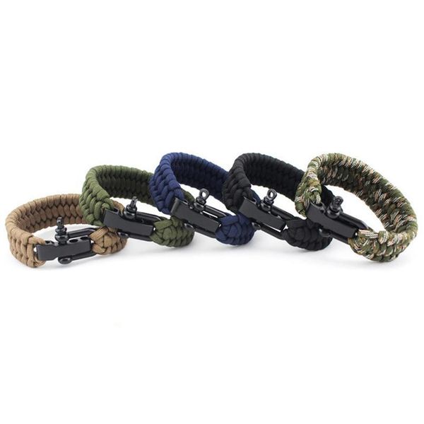 

eif dock outdoor survival paracord nylon rope bracelet survival kit for men outdoor emergency survival parachute drop qylsyu