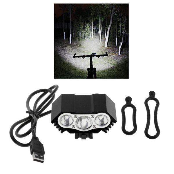 

waterproof bicycle front light usb bicycle headlight handlebar