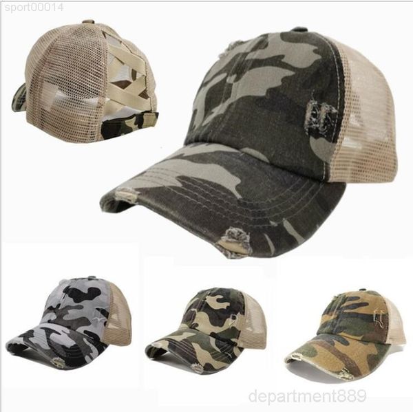 

ponytail baseball camouflage designs hats female leoprad printing mesh breathability hat women ball caps owc3579
