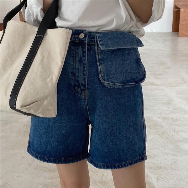 

summer shorts women's new high waist removable pockets straight denim shorts women 20201, White;black