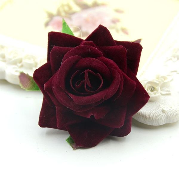 

5pcs lot 5.5cm silk blooming roses artificial flower heads for wedding decoration diy wreath gift scrapbooking craft flower wmtiza comb2010