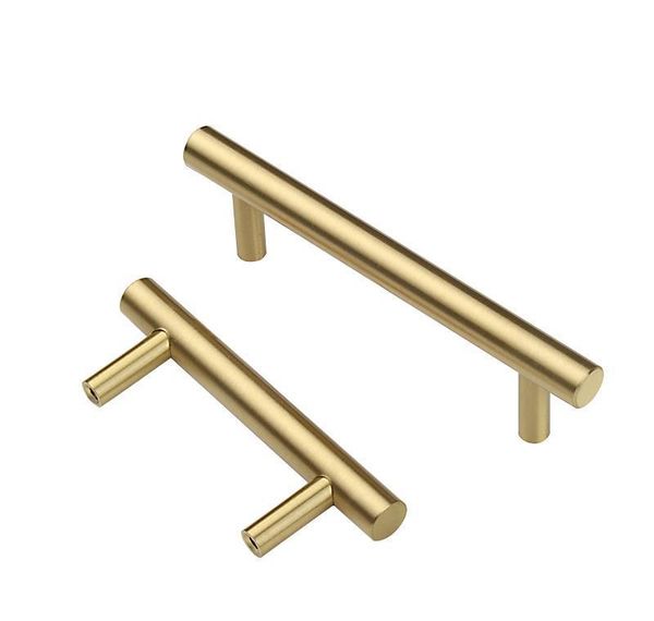 

gold color tbar solid brass cabinet handles furniture drawer pulls kitchen cupboard knobs pull wholesale price bbyugkk lg2010