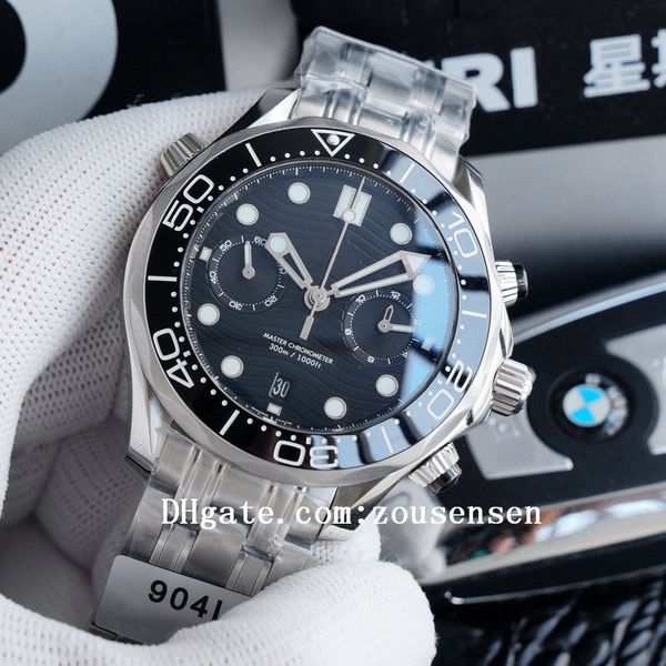 

2020 sea ceramic bezel watches aqua master terra men sport chronograph wristwatches james bond 007 boss timing mens watch d3030