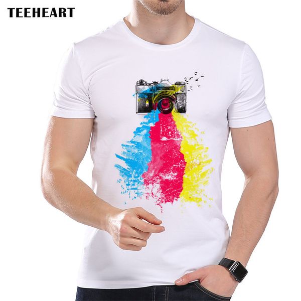 

sport 2019 male selling colorful p shoot vintage camera artwork colors funny joke men t shirt tee summer tee shirt
