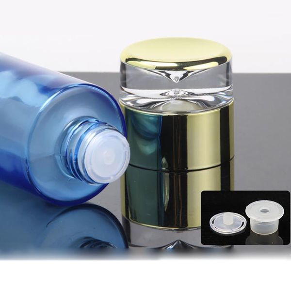 

new cosmetic bottle,beautiful blue glass skin care toner bottle 100ml1