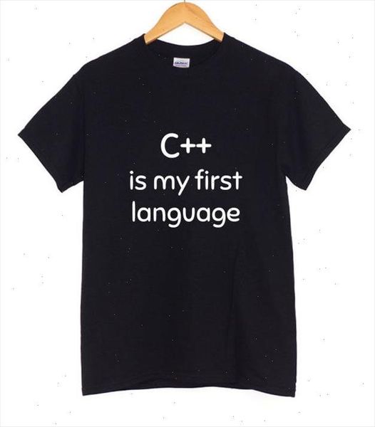 

c is my first language letters print women tshirt cotton casual funny t shirts for lady tee drop ship z 442, White