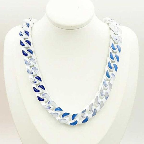 

luxury jewelry for men necklace punk suit white chain letters 2021 new korean gift wedding designer, Silver