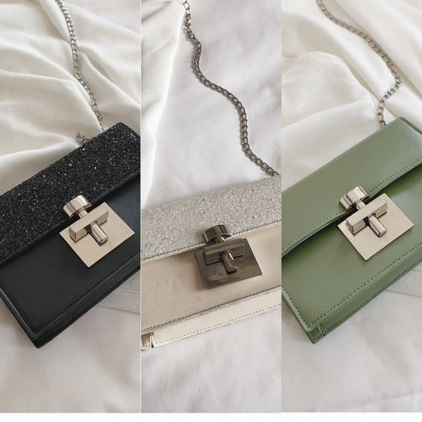 

pm3et new women's style postman small square korean shoulder fashionable shoulder locksmall square women's bag chain bag messenger