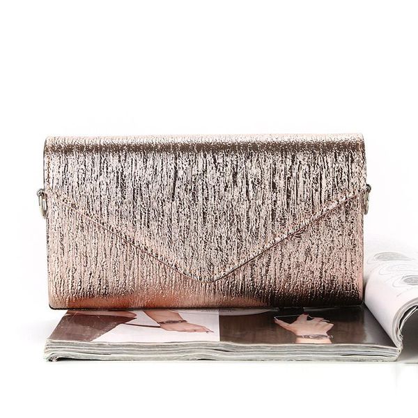 

fashion hairline finish pu evening bag women flap cover clutches bag for phone wallet lipstick wedding party chain shoulder