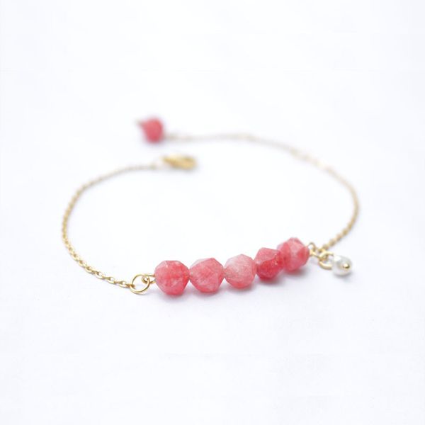 

charm multi-layer wear bracelet, 316 stainless steel bracelet, 8pcs lovely stone beautiful beads jewelry gift for girl, Black