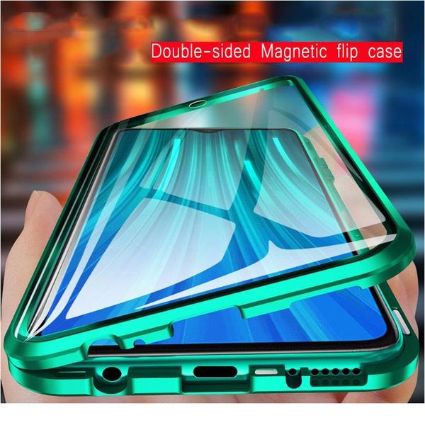 

magnetic metal adsorption double-sided glass case for samsung s10 s20 fe s9 s8 a71 a51 m51 m21 a70 a50 no bbyakh