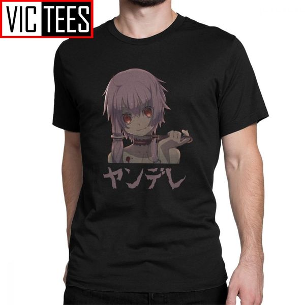 

yandere katakan mirai nikki t shirt men pure t shirt gasai yuno anime manga future dairy tees printed sport hooded sweatshirt hoodie