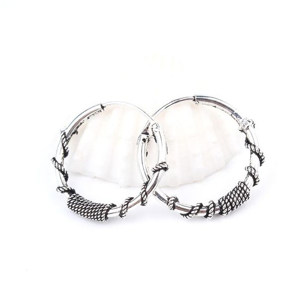 

hoop & huggie 1pair vintage earrings for women trendy circle round small earring hoops boho earing aretes jewelry gift e28, Golden;silver
