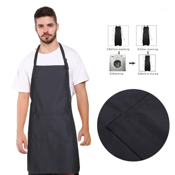 

aprons adjustable bib apron with pocket extra long ties for women men, chef, kitchen1